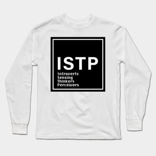 MBTI, ISTP , 16 Personalities , black Long Sleeve T-Shirt